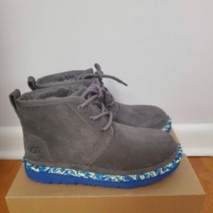 UGG KIDS NEUMEL ll PAINT SWIRL SUEDE BOOTS